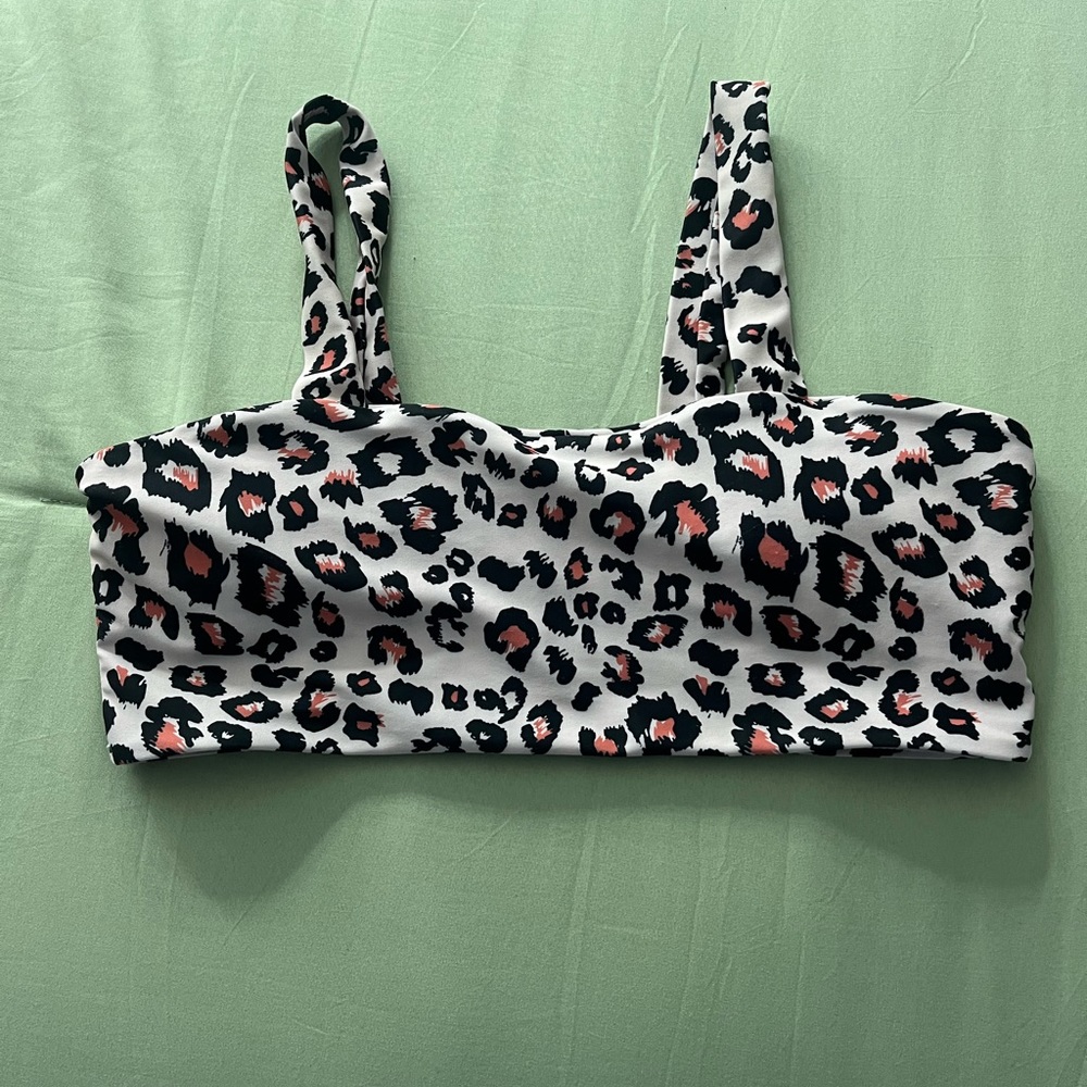 Pink Leopard Print Shein Bathing Suit Set.